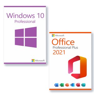 Vorteilspaket Microsoft Windows 10 Professional + Microsoft Office 2021 Professional Plus Lizenz für 3 PC