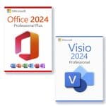 Microsoft Office 2024 Professional Plus + Microsoft Visio 2024 Professional für 3 PC